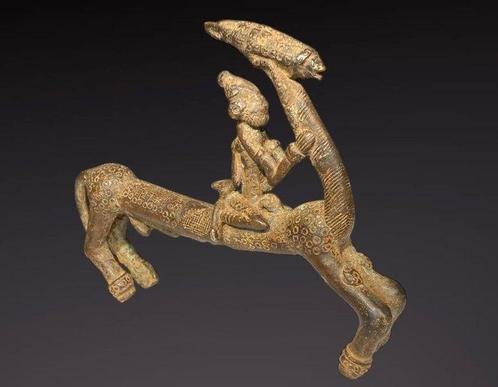 Kavalier en bronzen Dogon - Statuetje Dogon - Dogon - Mali, Antiek en Kunst, Kunst | Niet-Westerse kunst