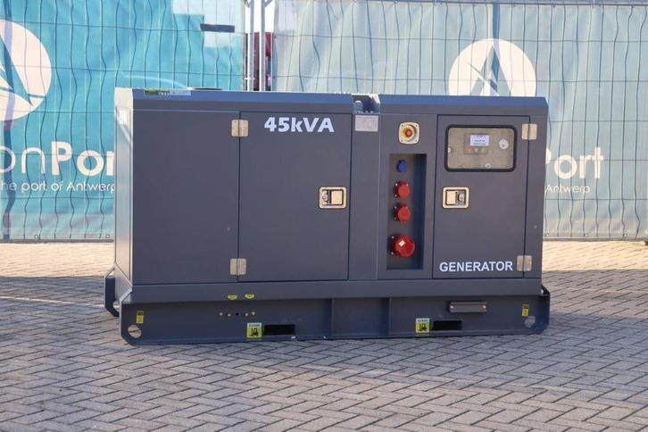 Veiling: Generator Ricardo GF2-W50 Diesel 45kVA Nieuw, Articles professionnels, Machines & Construction | Générateurs, Enlèvement