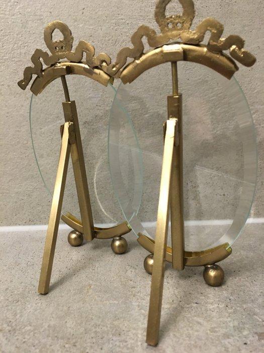 Lijst - Geslepen Glas - Twee fijne lijstjes, Antiek en Kunst, Curiosa en Brocante