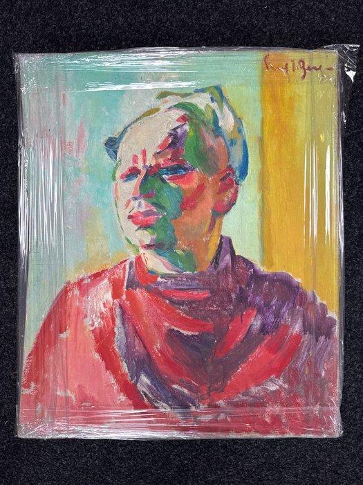 Freek van den Berg (1918-2000) - Zelfportret, Antiek en Kunst, Kunst | Schilderijen | Modern