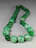 Collier - Argent, jade - Chine - Dynastie Qing (1644–1911) -