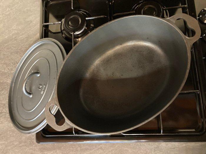 Pied-selle - Braadpan - nr. 14 - bron, Antiek en Kunst, Antiek | Keukengerei