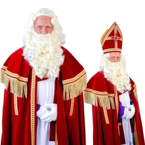 Sinterklaas Baard Sint Kanekalon 45cm, Hobby & Loisirs créatifs, Articles de fête, Envoi
