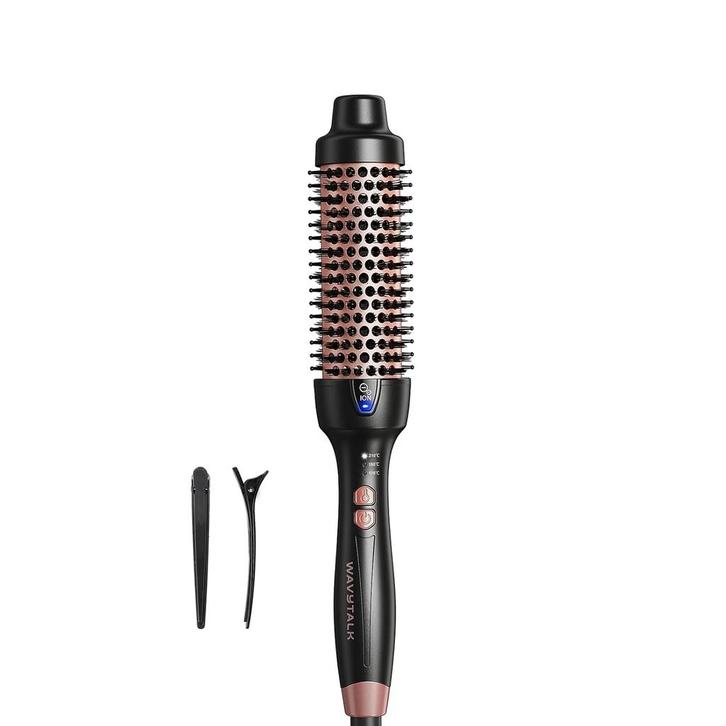 Thermal Brush - Blowout Brush - Krultang - Zwart - Wavytalk, Handtassen en Accessoires, Uiterlijk | Haarverzorging, Nieuw, Verzenden
