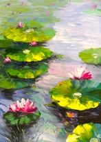 Victoria Lemée - Nymphéa Huile sur Toile XL