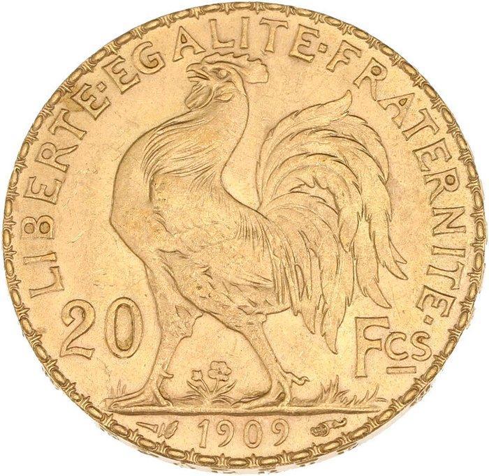 6,45 grams - Goud .900 - 20 Francs Coq / Marianne, Postzegels en Munten, Edelmetalen en Baren