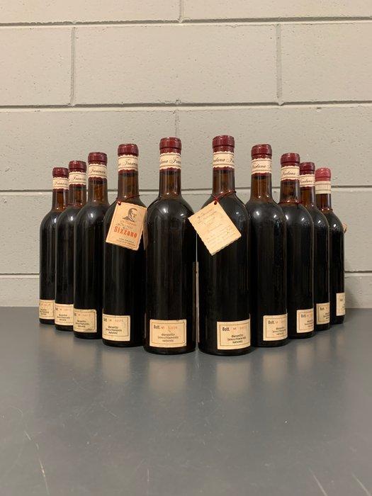 1966 x9 & 1977 Vecchio Vino Sizzano - Francesco Fontana -, Verzamelen, Wijnen
