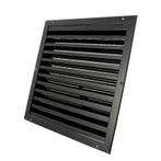 Buitenmuurrooster aluminium (LxH) 400x400mm - zwart, Doe-het-zelf en Bouw, Verzenden, Nieuw