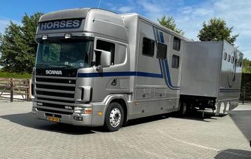 SCANIA 124 LB Paardenvrachtwagen 6 paarden / Motorhome