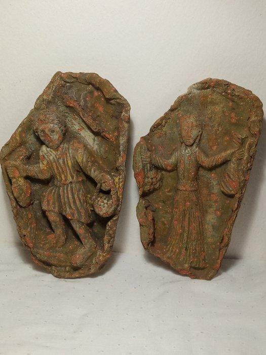 Wandbord (2) - Aardewerk, Antiek en Kunst, Curiosa en Brocante