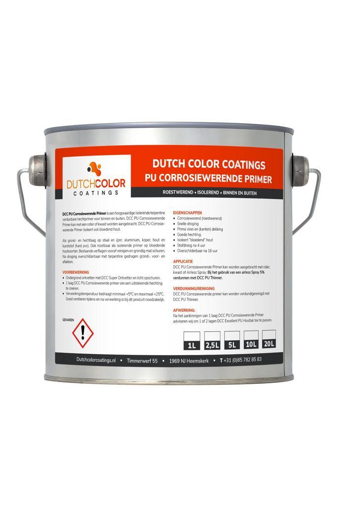 DCC PU Corrosiewerende Primer Wit 20L, Doe-het-zelf en Bouw, Verf, Beits en Lak, Wit, Nieuw, Verzenden