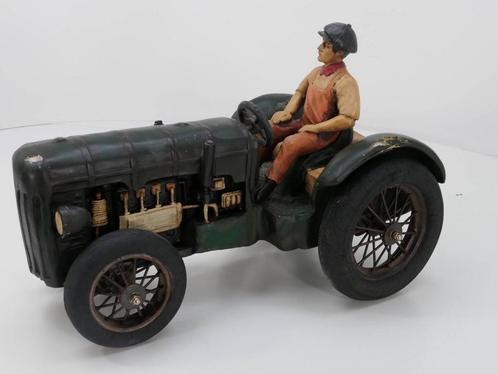 Vintage Boer op tractor #3854 (Decoratieve verzamelobjecten), Verzamelen, Overige Verzamelen, Gebruikt, Ophalen of Verzenden