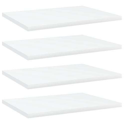 vidaXL Wandschappen 4 st 40x30x1,5 cm bewerkt hout wit, Huis en Inrichting, Woonaccessoires | Wandplanken en Boekenplanken, Nieuw