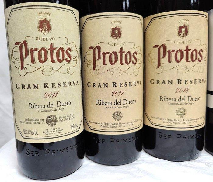 2011 , 2017, 2018 Protos, Gran Reserva & 2020 Abadía, Collections, Vins
