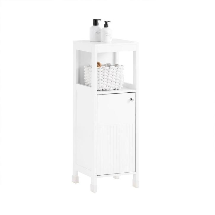 2dekans | SoBuy Badkameronderkast BZR186-W – Wit – 30x30x89, Huis en Inrichting, Woonaccessoires | Spiegels, Ophalen of Verzenden