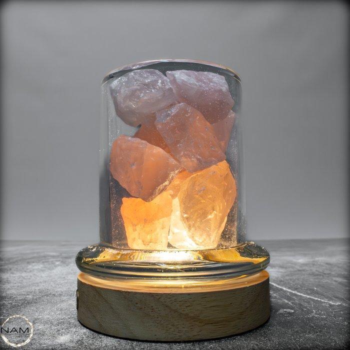 Natuurlijke kristallen geur lamp van Rozenkwarts-kristallen-, Verzamelen, Mineralen en Fossielen
