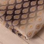 Damastweefsel Degradé – Paisleymotief met Goudborduursel -