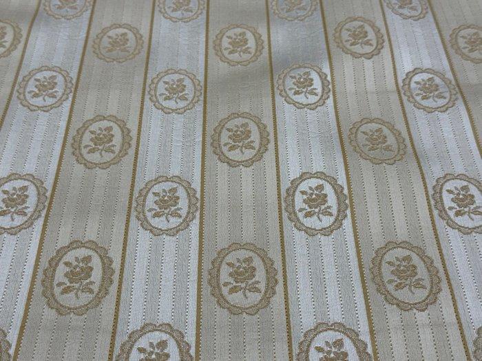 Ingelijste elegantie – Jacquardweefsel met bloemmotieven en, Antiquités & Art, Tapis & Textile