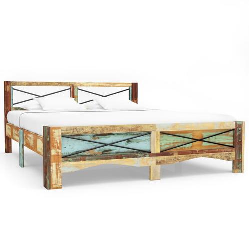 vidaXL Bedframe massief gerecycled hout 160x200 cm, Huis en Inrichting, Slaapkamer | Bedden, Nieuw, Verzenden