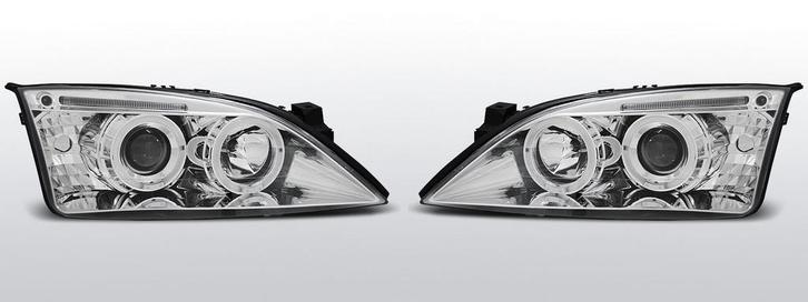 Koplampen Angel Eyes | Ford Mondeo MK3 2000-2007 | chroom, Auto-onderdelen, Verlichting, Nieuw, Ford, Verzenden