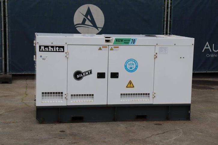 Veiling: Generator Ashita AG3-70 Diesel 70kVA 2023, Articles professionnels, Machines & Construction | Générateurs, Enlèvement