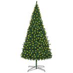 vidaXL Arbre de Noël artificiel pré-éclairé 400 cm vert, Diversen, Kerst, Verzenden