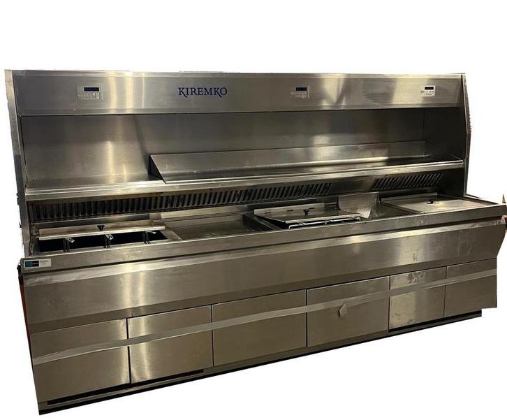 Nog niet gereviseerd - Kiremko bakwand friteuse 9 manden HR, Articles professionnels, Horeca | Équipement de cuisine, Enlèvement ou Envoi