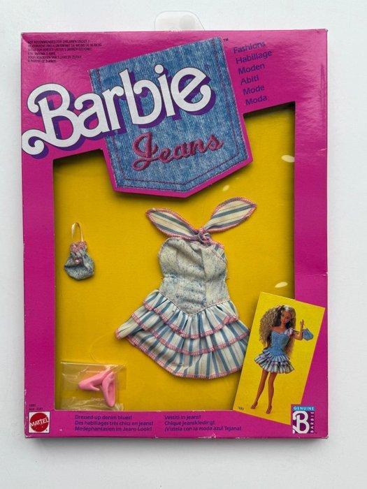 Mattel - Speelgoed Kleding Barbie - Jeanskleedje 1988 en, Antiek en Kunst, Antiek | Speelgoed