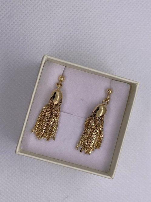 Oorbellen - 18 karaat Geel goud - Gouden 18k oorringen met, Handtassen en Accessoires, Oorbellen