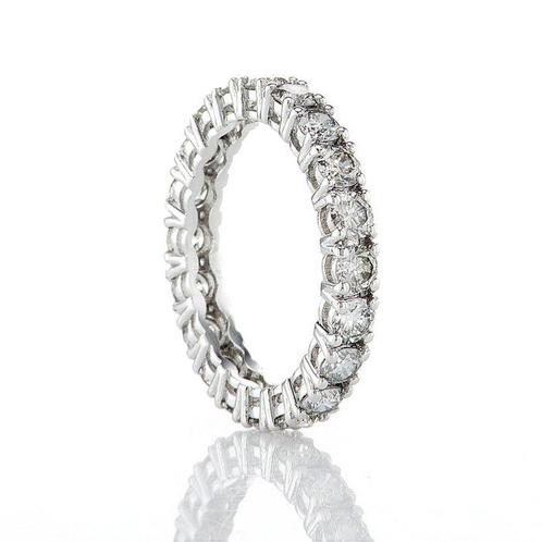 Sans Prix de Réserve - Bague déternité - 14 carats Or blanc, Handtassen en Accessoires, Antieke sieraden
