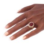 Ring - 18 karaat Geel goud - 4.40ct. tw. Toermalijn -, Handtassen en Accessoires, Ringen, Nieuw