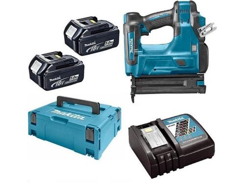 Makita DBN500RTJ 18V Li-Ion Accu brad tacker set (2x 5.0Ah, Huis en Inrichting, Woonaccessoires | Overige, Zo goed als nieuw, Verzenden