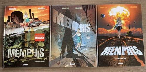 Memphis T1 à T3 + 2x dédicace - Série complète - 3x C - 3, Boeken, Stripverhalen