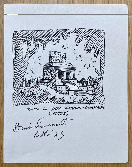 Dominique Hé - Marc Mathieu - Dessin dédicacé à Gérard Méano, Boeken, Stripverhalen