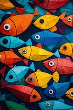 Felix van Horst - Colorful Catch (XXL), Antiek en Kunst