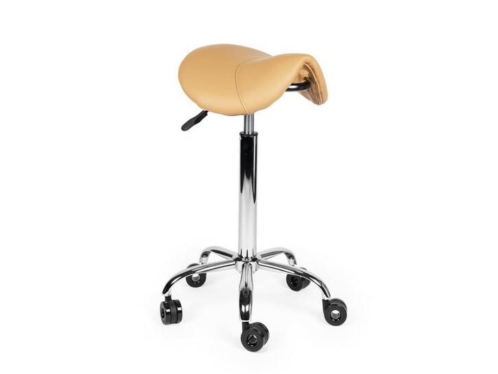 Kapperskruk Beige - Hoge uitvoering, Huis en Inrichting, Krukjes, Nieuw, In hoogte verstelbaar