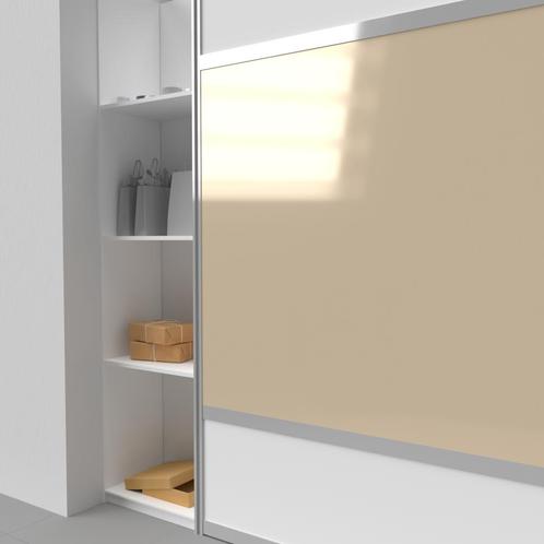 Lacobel light beige 6 mm (onafgewerkt), Doe-het-zelf en Bouw, Glas en Ramen, Nieuw, Verzenden