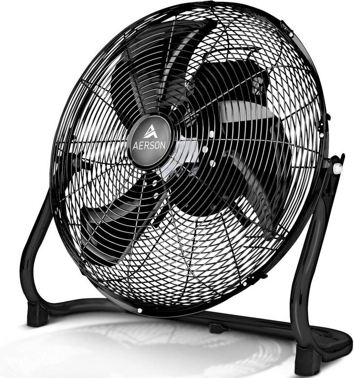 Vloerventilator - 40 cm - Industriele ventilator - Zwart - A, Electroménager, Ventilateurs, Envoi