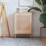 vidaXL Kastdeur met lamellen 61,5x49,4 cm massief grenenhout, Verzenden, Nieuw