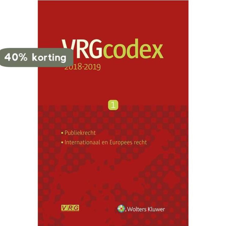 VRG Codex 2018-2019 9789403004051, Livres, Science, Envoi