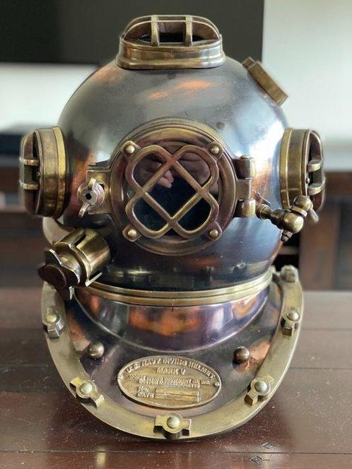 Duikhelm - Full size 18 deluxe U.S. Mark V Deep Sea, Antiek en Kunst, Kunst | Designobjecten
