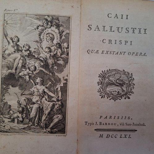 Sallustio - Caii Sallustii Crispi quae exstant Opera - 1761, Antiek en Kunst, Antiek | Boeken en Manuscripten