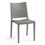 Stoel | Kunststof | Grijs | In-/Outdoor | 450x540x830(h)mm, Zakelijke goederen, Verzenden, Nieuw in verpakking