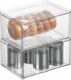 mDesign opbergbox met lade - plastic opbergdoos voor voed..., Maison & Meubles, Verzenden