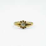 Ring - 18 karaat Geel goud Diamant (Natuurlijk), Handtassen en Accessoires, Ringen, Nieuw