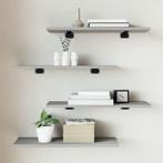 vidaXL Wandschappen 4 st 60x20x1,5 cm bewerkt hout grijs, Huis en Inrichting, Woonaccessoires | Wandplanken en Boekenplanken, Verzenden