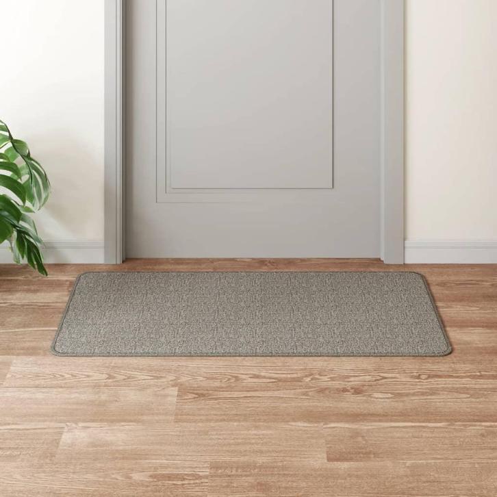 vidaXL Tapijtloper 50x100 cm sisal-look zilverkleurig, Huis en Inrichting, Stoffering | Tapijten en Vloerkleden, Nieuw, Verzenden