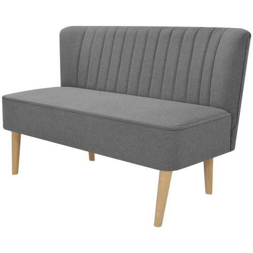 vidaXL Bank 117x55,5x77 cm stof lichtgrijs, Huis en Inrichting, Zetels | Zetels, Nieuw, Verzenden