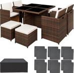 2dekans | tectake - Wicker tuinset zitgroep Manhatten -, Tuin en Terras, Ophalen of Verzenden, Nieuw