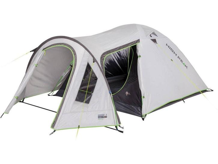 High Peak Kira 4.0 - Koepeltent - 4 Persoons - Nimbus Grijs, Huis en Inrichting, Woonaccessoires | Overige, Zo goed als nieuw
